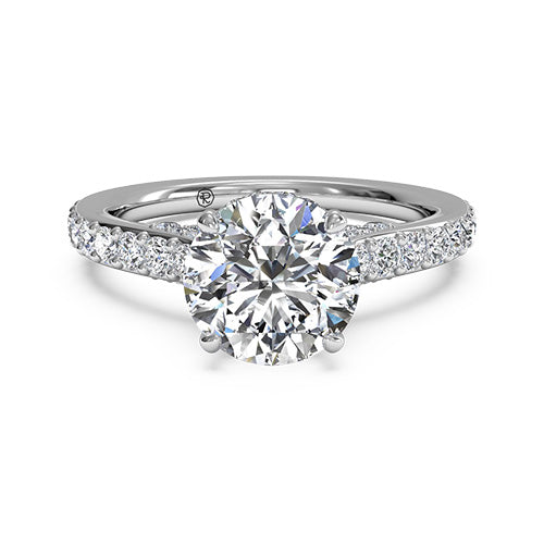 Ritani French-Set Diamond Band Engagement Ring