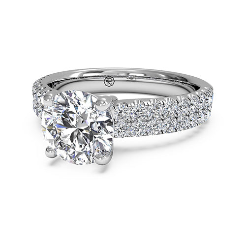 Ritani Double French-Set Band Engagement Ring