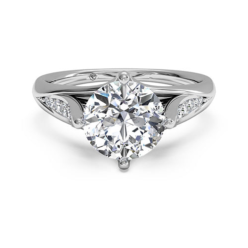 Ritani Vintage Tulip Diamond Band Engagement Ring