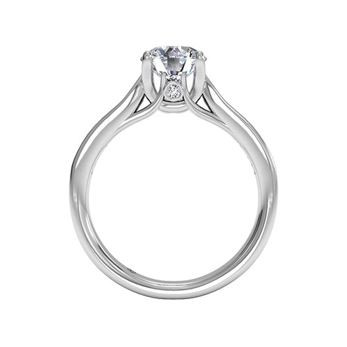 Ritani Channel-Set Diamond Engagement Ring with Surprise Diamonds