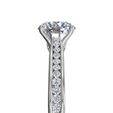 Ritani Channel-Set Diamond Engagement Ring with Surprise Diamonds