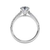 Ritani French-Set Diamond Band Engagement Ring