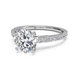 Ritani French-Set Diamond Band Engagement Ring