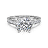 Ritani Micropave Diamond Band Engagement Ring with Surprise Diamonds