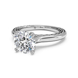 Ritani Solitaire Diamond Braided Engagement Ring