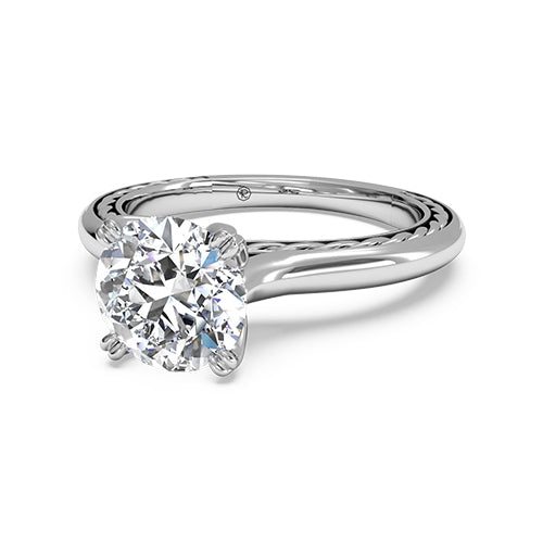 Ritani Solitaire Diamond Braided Engagement Ring