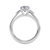 Ritani Tapered Baguette Diamond Band Engagement Ring