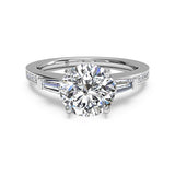 Ritani Tapered Baguette Diamond Band Engagement Ring