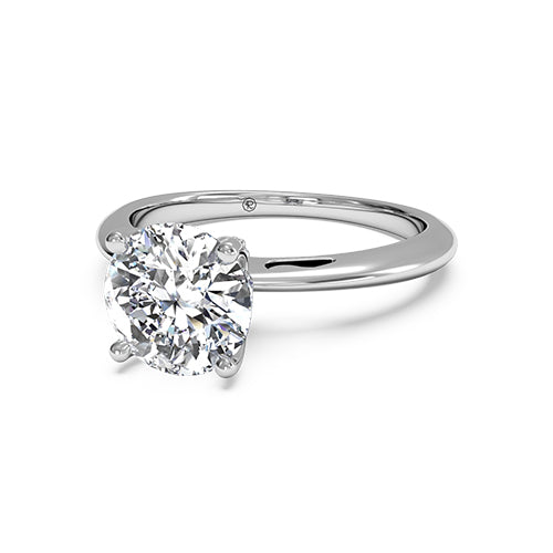 Ritani Solitaire Diamond Embellished Prong Engagement Ring