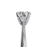 Ritani Solitaire Diamond Embellished Prong Engagement Ring