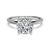 Ritani Solitaire Diamond Embellished Prong Engagement Ring