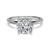 Ritani Solitaire Diamond Embellished Prong Engagement Ring