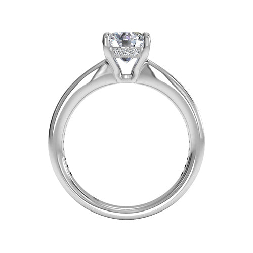 Ritani Tapered Channel-Set Diamond Band Engagement Ring