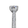 Ritani Tapered Channel-Set Diamond Band Engagement Ring