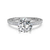 Ritani Lattice Micropave Diamond Band Engagement Ring