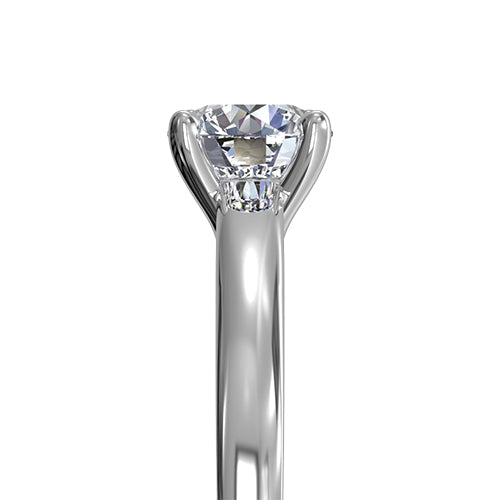 Ritani Solitaire Diamond Cathedral Engagement Ring