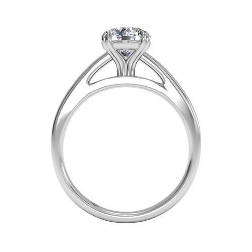 Ritani Solitaire Diamond Cathedral Tulip Engagement Ring