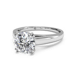 Ritani Solitaire Diamond Cathedral Tulip Engagement Ring