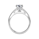 Ritani Solitaire Diamond Cathedral Engagement Ring with Surprise Diamonds