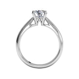 Ritani Solitaire Diamond Cathedral Tapered Engagement Ring