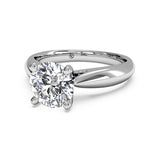 Ritani Solitaire Diamond Cathedral Tapered Engagement Ring