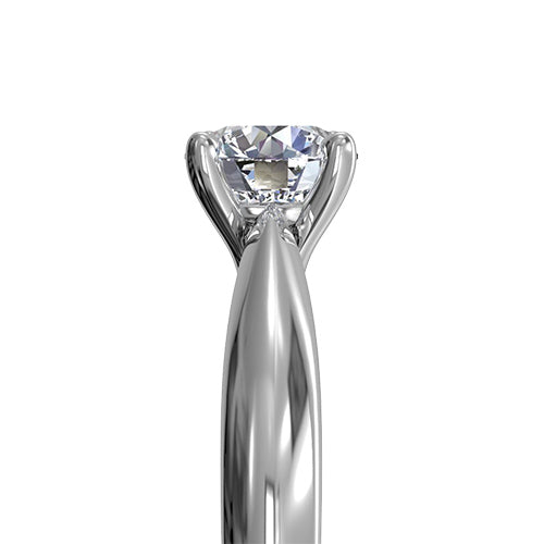 Ritani Solitaire Diamond Cathedral Tapered Engagement Ring