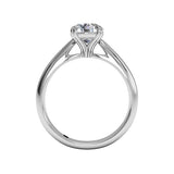 Ritani Solitaire Diamond Tulip Cathedral Engagement Ring