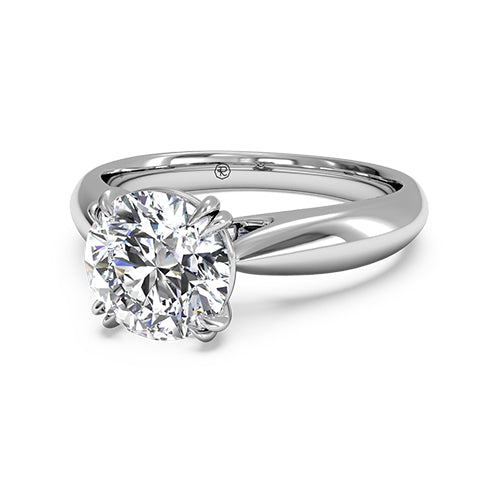 Ritani Solitaire Diamond Tulip Cathedral Engagement Ring