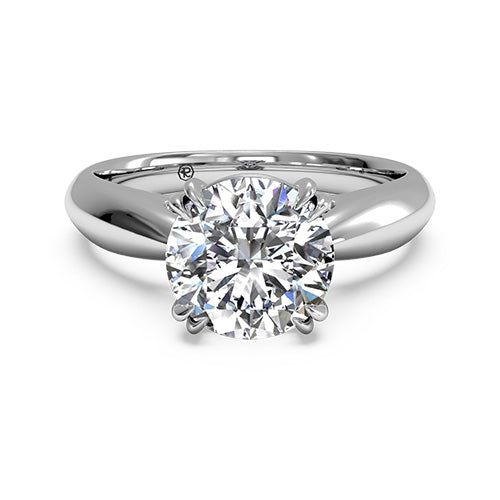 Ritani Solitaire Diamond Tulip Cathedral Engagement Ring