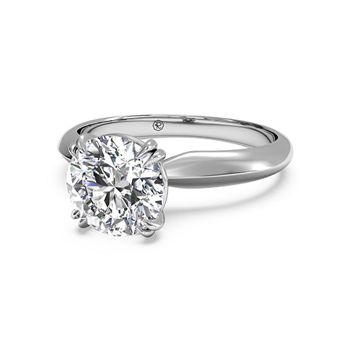 Ritani Solitaire Diamond Knife-Edge Tulip Engagement Ring