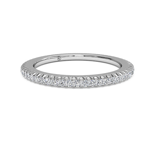 Ritani Women's Open Micropave Diamond Eternity Wedding Band