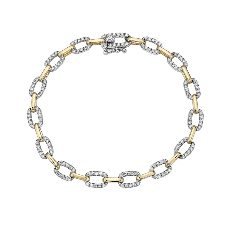Bassali Two-Tone Diamond Bracelet