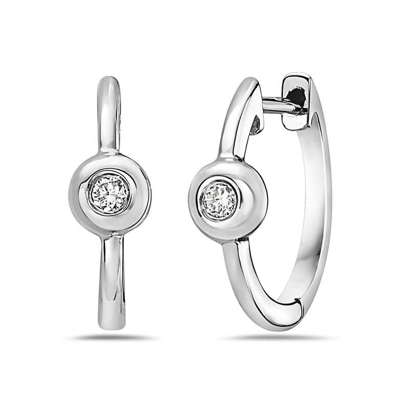 Bassali White 14k Gold Earrings