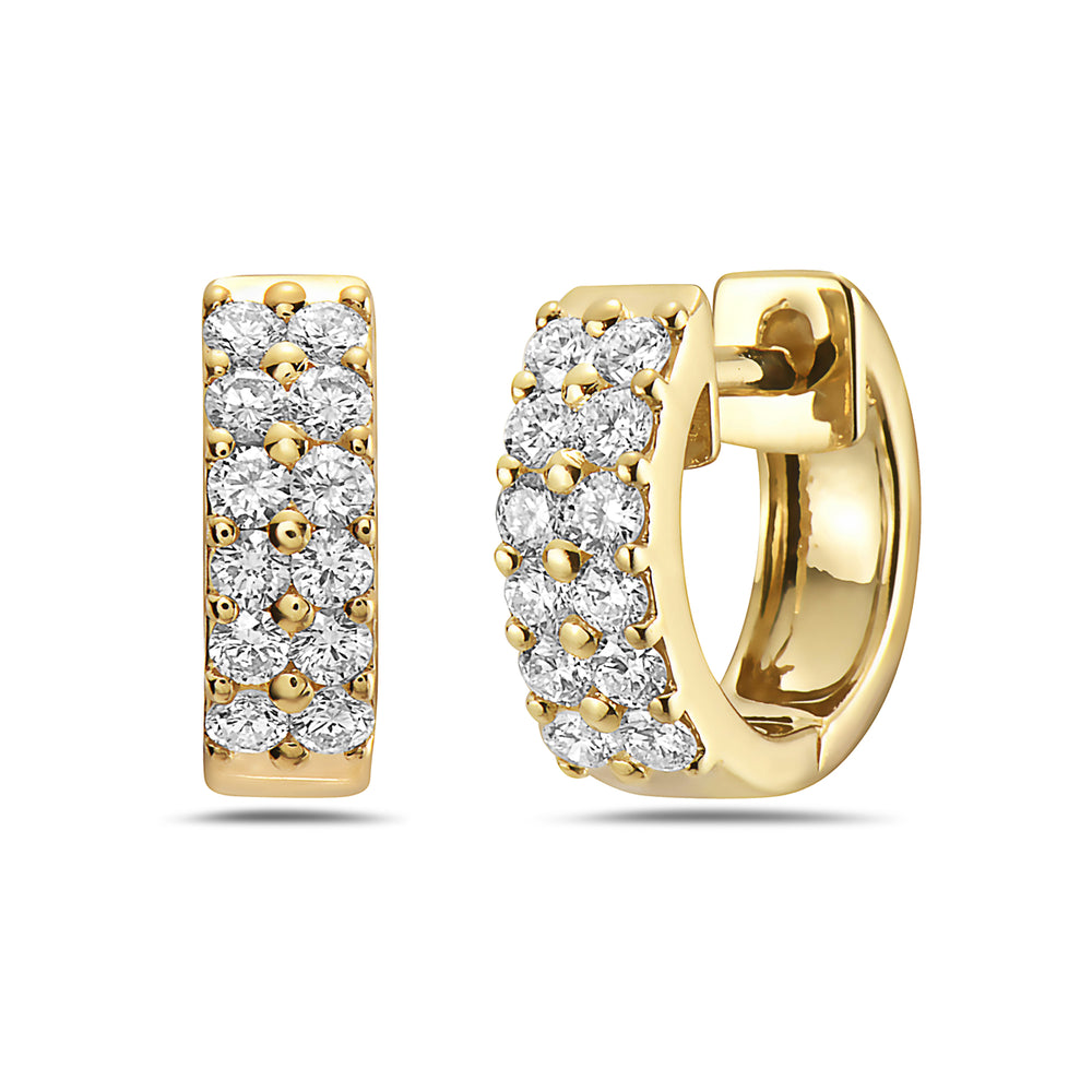 Bassali White 14k Gold Earrings