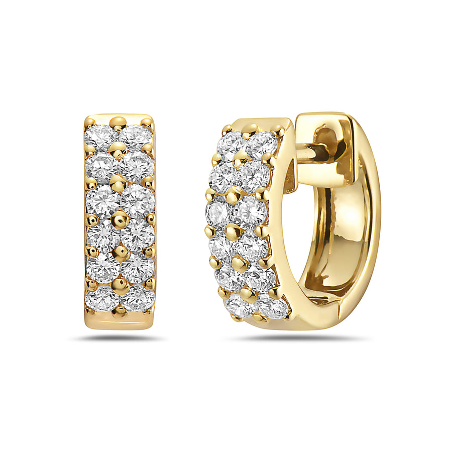Bassali White 14k Gold Earrings