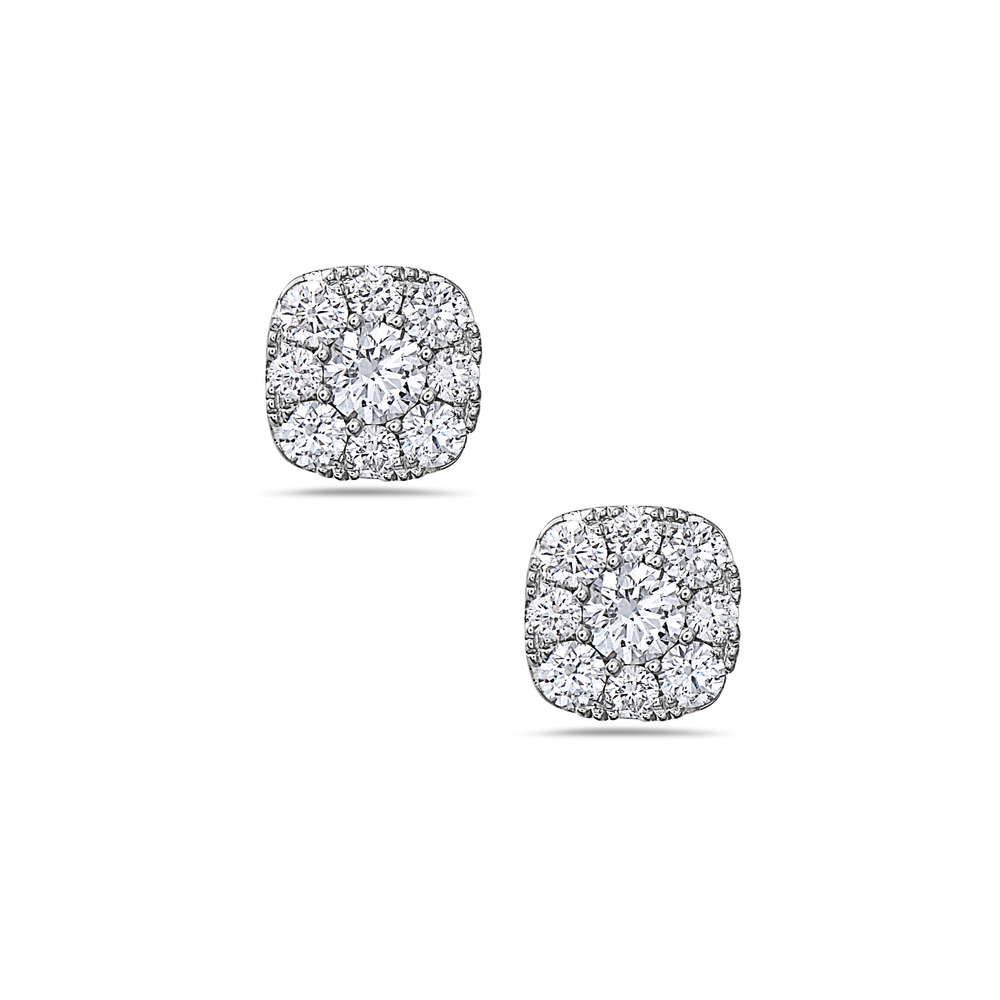 Bassali White 18k Gold Earrings