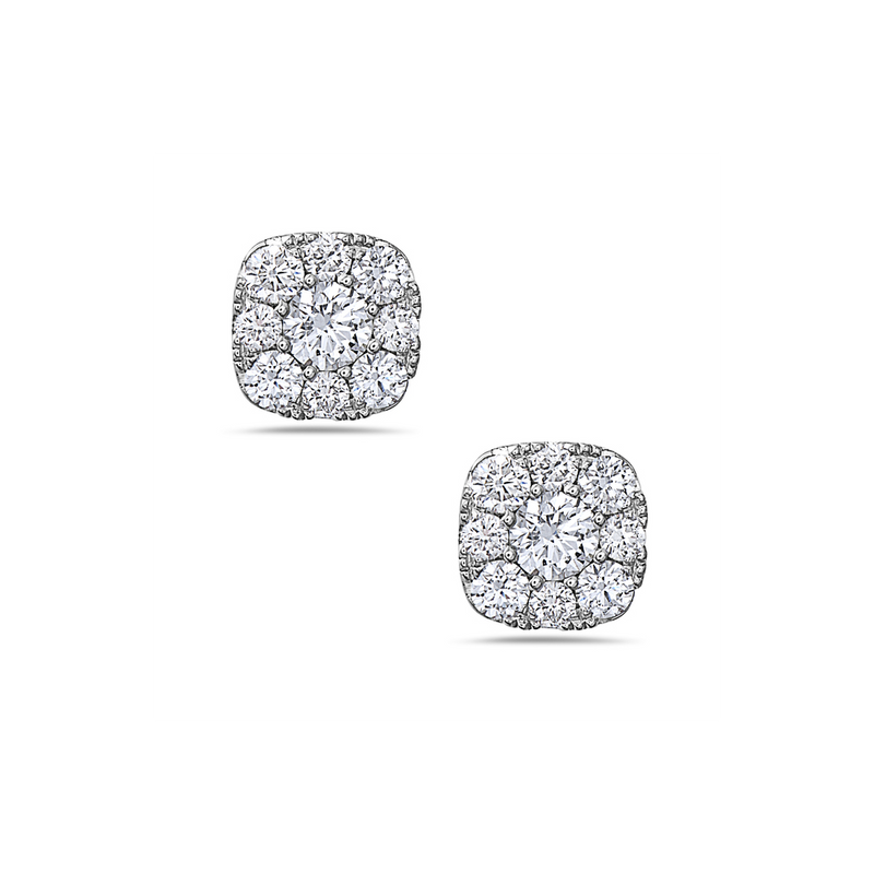Bassali White 18k Gold Earrings