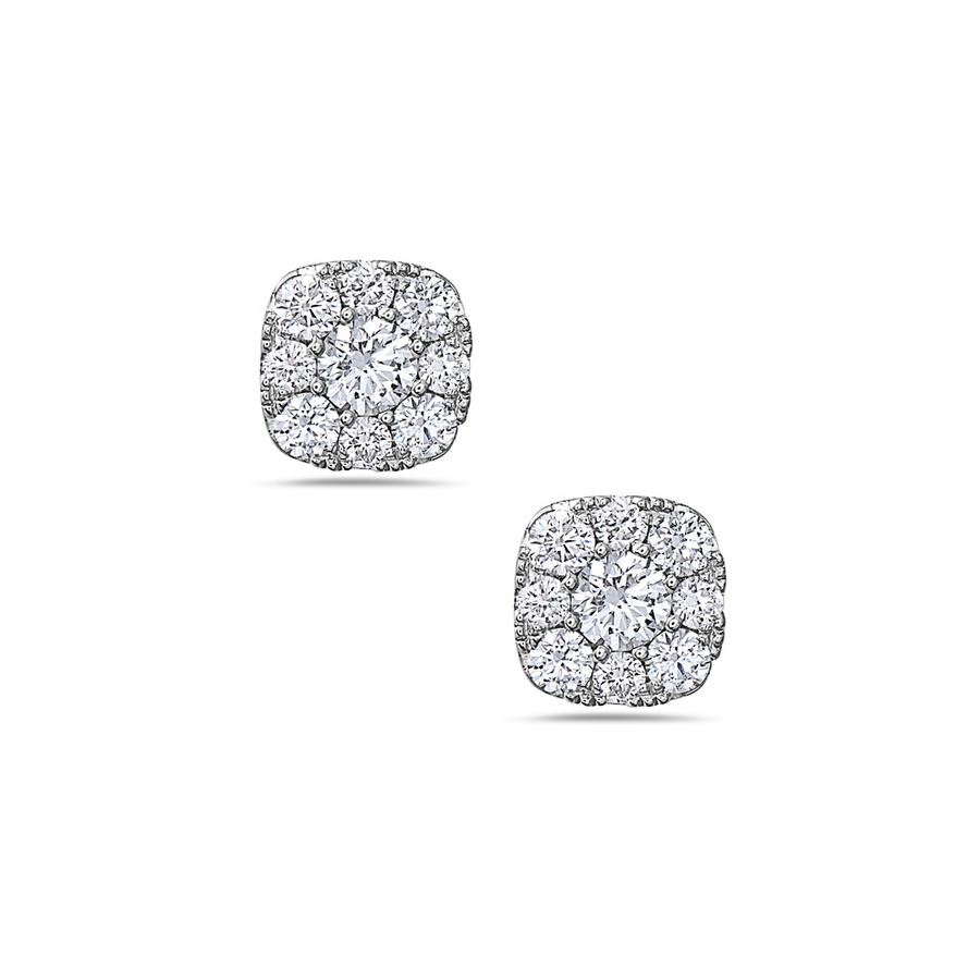 Bassali White 18k Gold Earrings