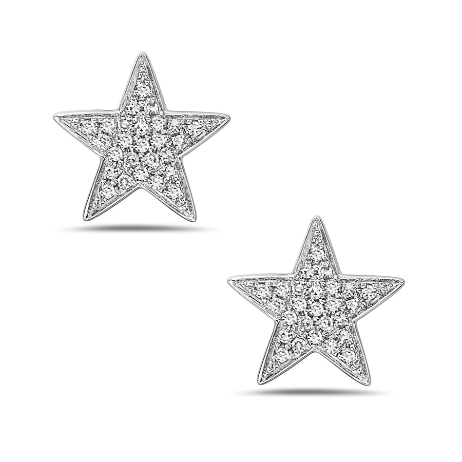 Bassali White 14k Gold Earrings