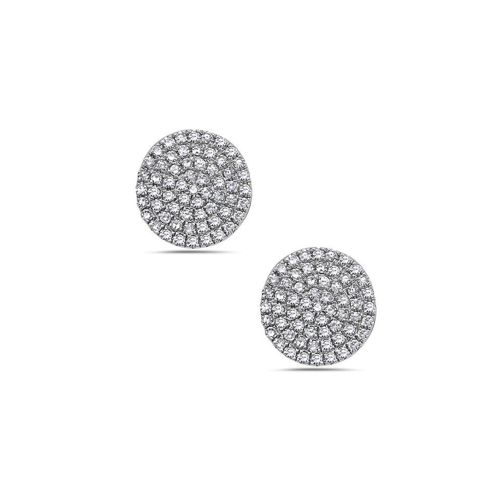 Bassali White 14k Gold Earrings