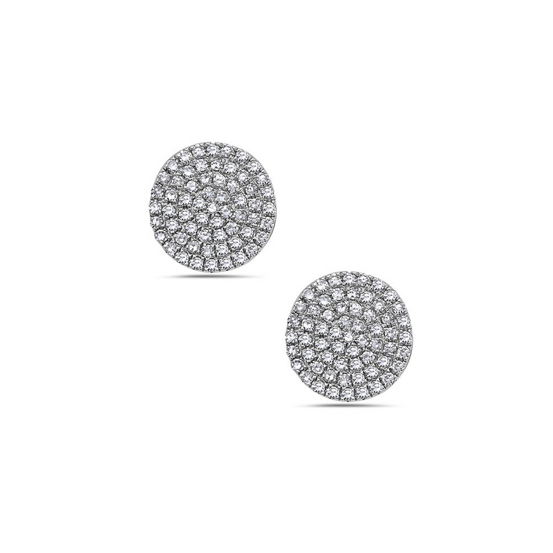 Bassali White 14k Gold Earrings