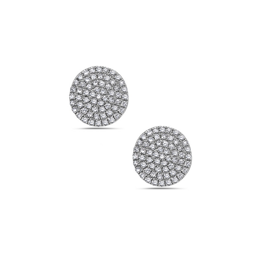 Bassali White 14k Gold Earrings