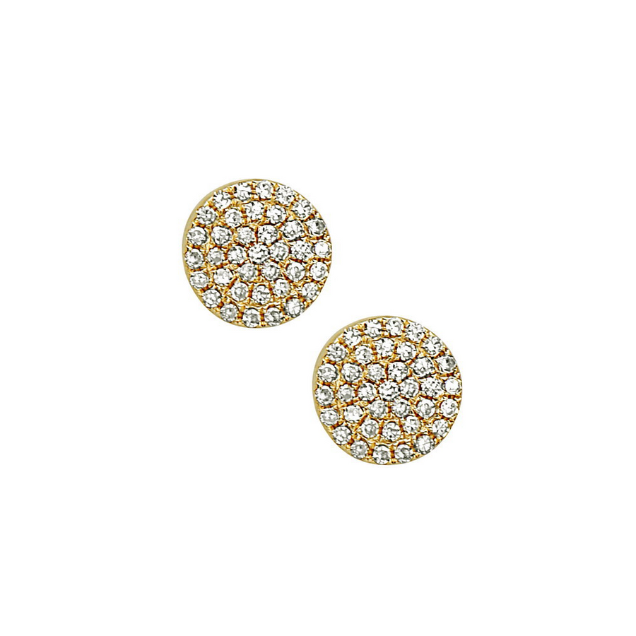 Bassali White 14k Gold Earrings