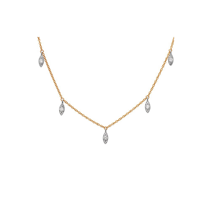 Bassali Two-Tone 14k Gold Necklace