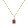 Bassali Yellow 14k Gold & Ruby Pendant