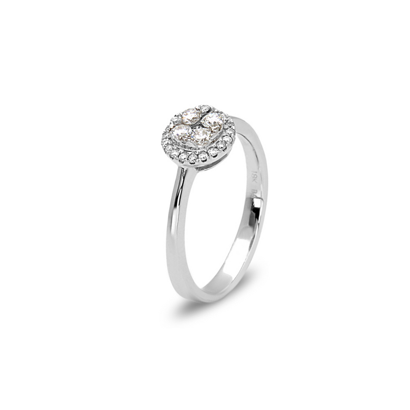 Bassali White 18k Gold Ring