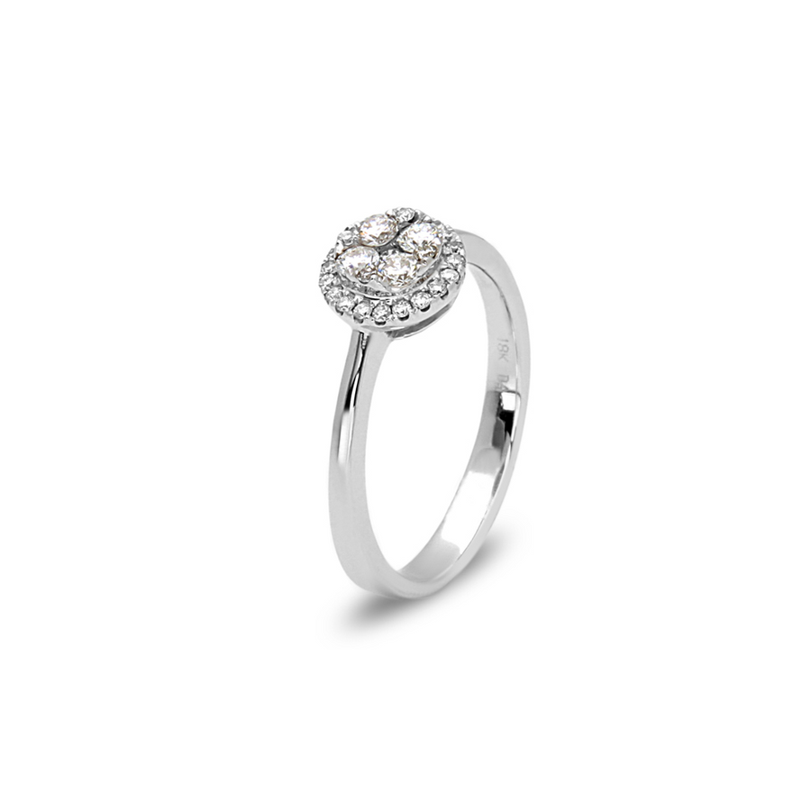 Bassali White 18k Gold Ring