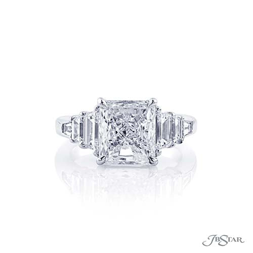 JB Star Platinum Diamond Engagement Ring - 7406-001