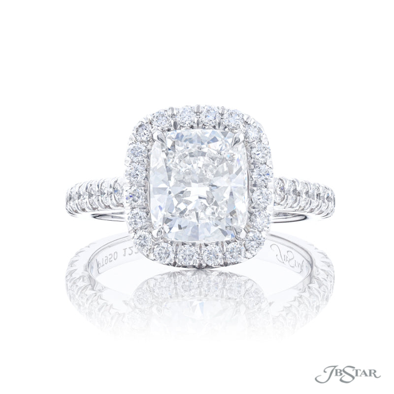 JB Star Diamond Engagement Ring 2.55 ct. Cushion-Cut GIA Certified