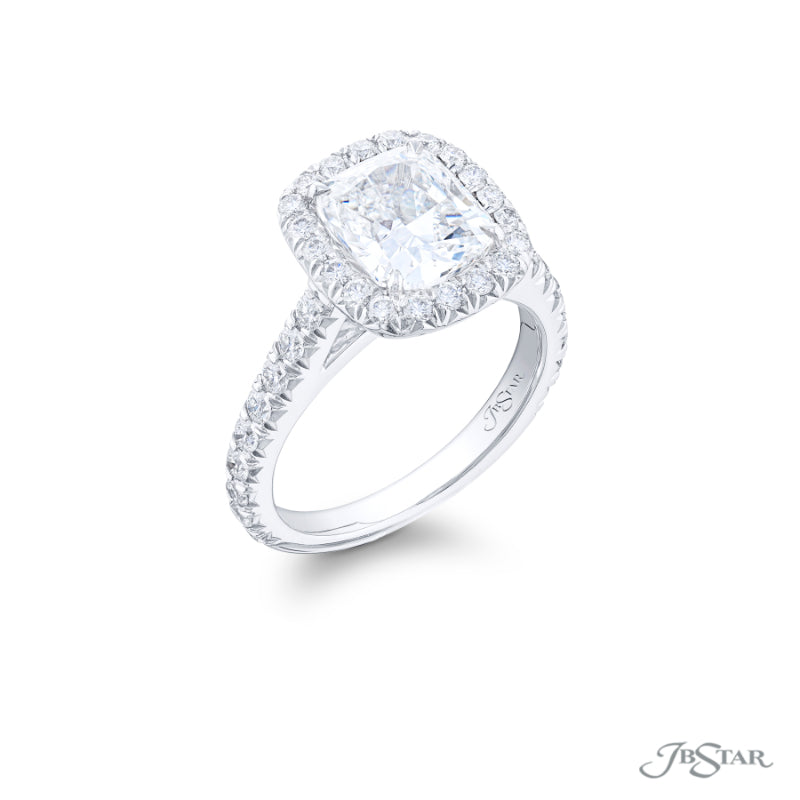 JB Star Diamond Engagement Ring 2.55 ct. Cushion-Cut GIA Certified